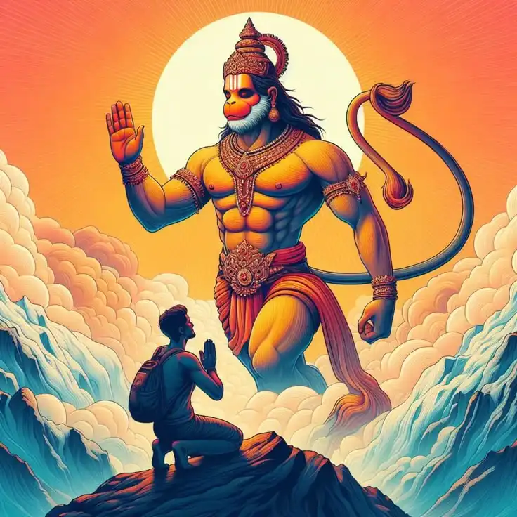 bajrangbali warrior hanuman sketch